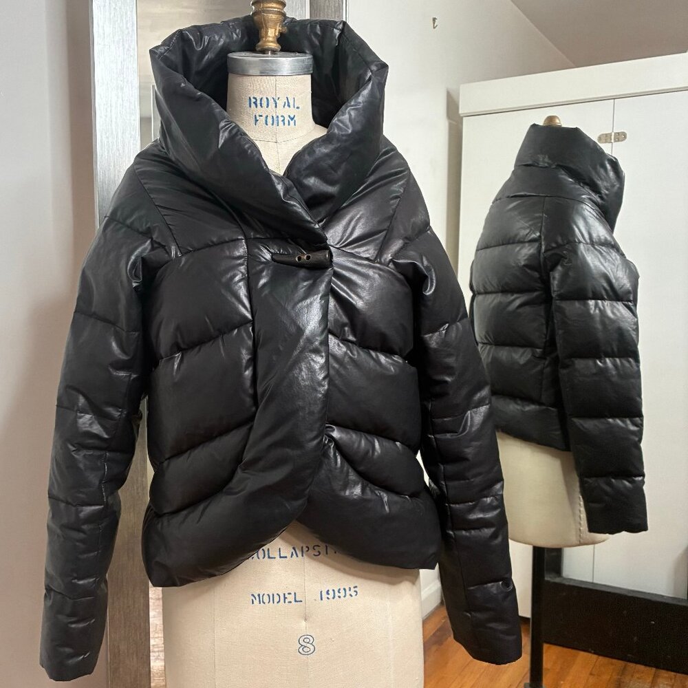 ALL SAINTS Women’s Black Down Filled Ski Jacket, Size 8